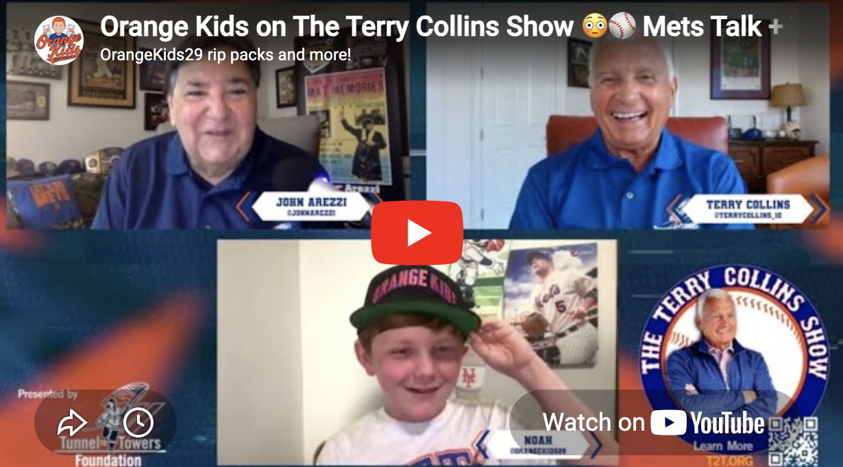 Orange Kids on The Terry Collins Show 😳⚾️ Mets Talk + Topps Pack Rip (Full&nbsp;Interview)